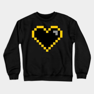 Bat Pixel Heart Crewneck Sweatshirt